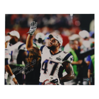 Michael Hoomanawanui Signed Patriots 8x10 Photo Inscribed "XLIX" (NEP) at PristineAuction.com