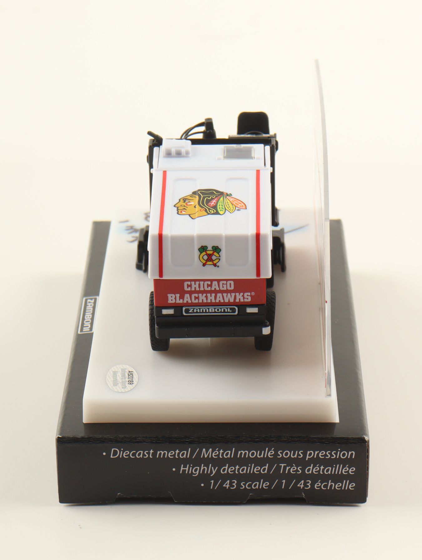 Michel Goulet Signed Blackhawks Mini Zamboni Inscribed "HOF 98" (Schwartz) at PristineAuction.com Michel Goulet Signed Blackhawks Mini Zamboni Inscribed "HOF 98" (Schwartz) at PristineAuction.com