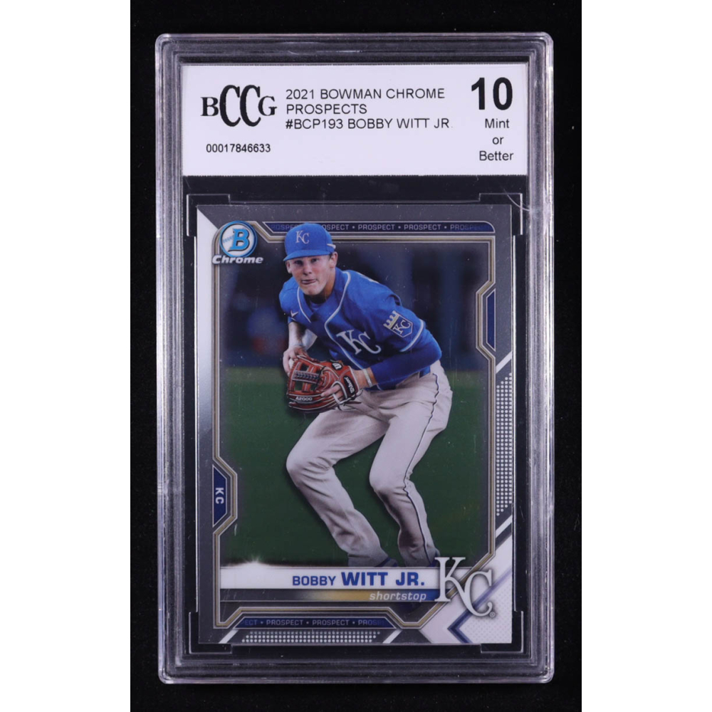 Bobby Witt Jr. 2021 Bowman Chrome Prospects #BCP193 RC (BCCG 10) at PristineAuction.com