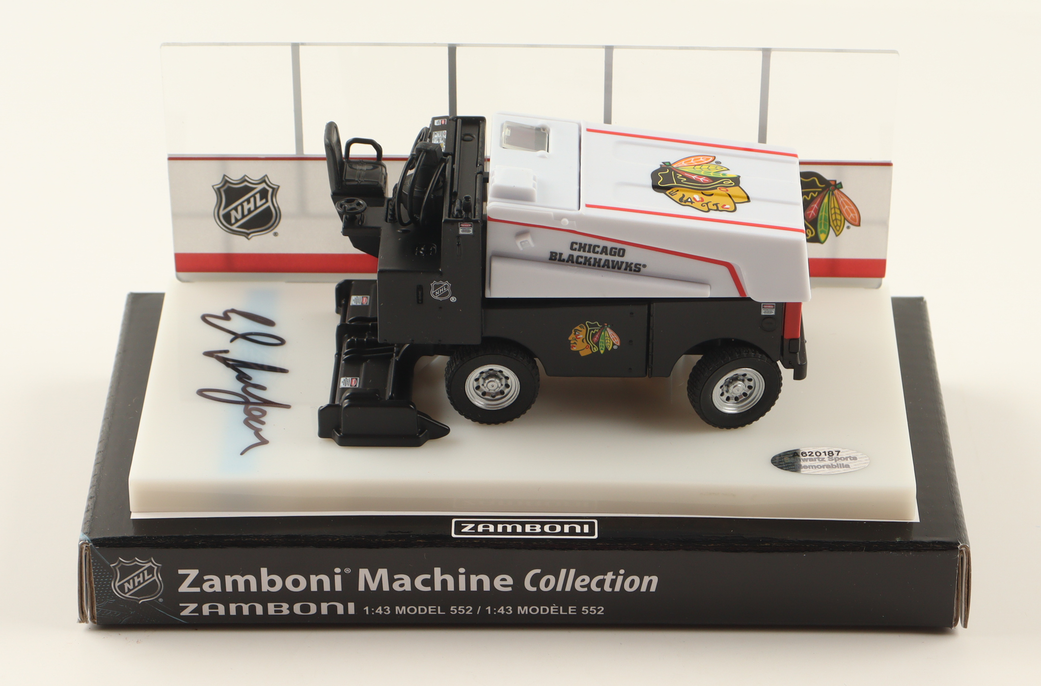 Ed Belfour Signed Blackhawks Mini Zamboni (Schwartz) at PristineAuction.com Ed Belfour Signed Blackhawks Mini Zamboni (Schwartz) at PristineAuction.com
