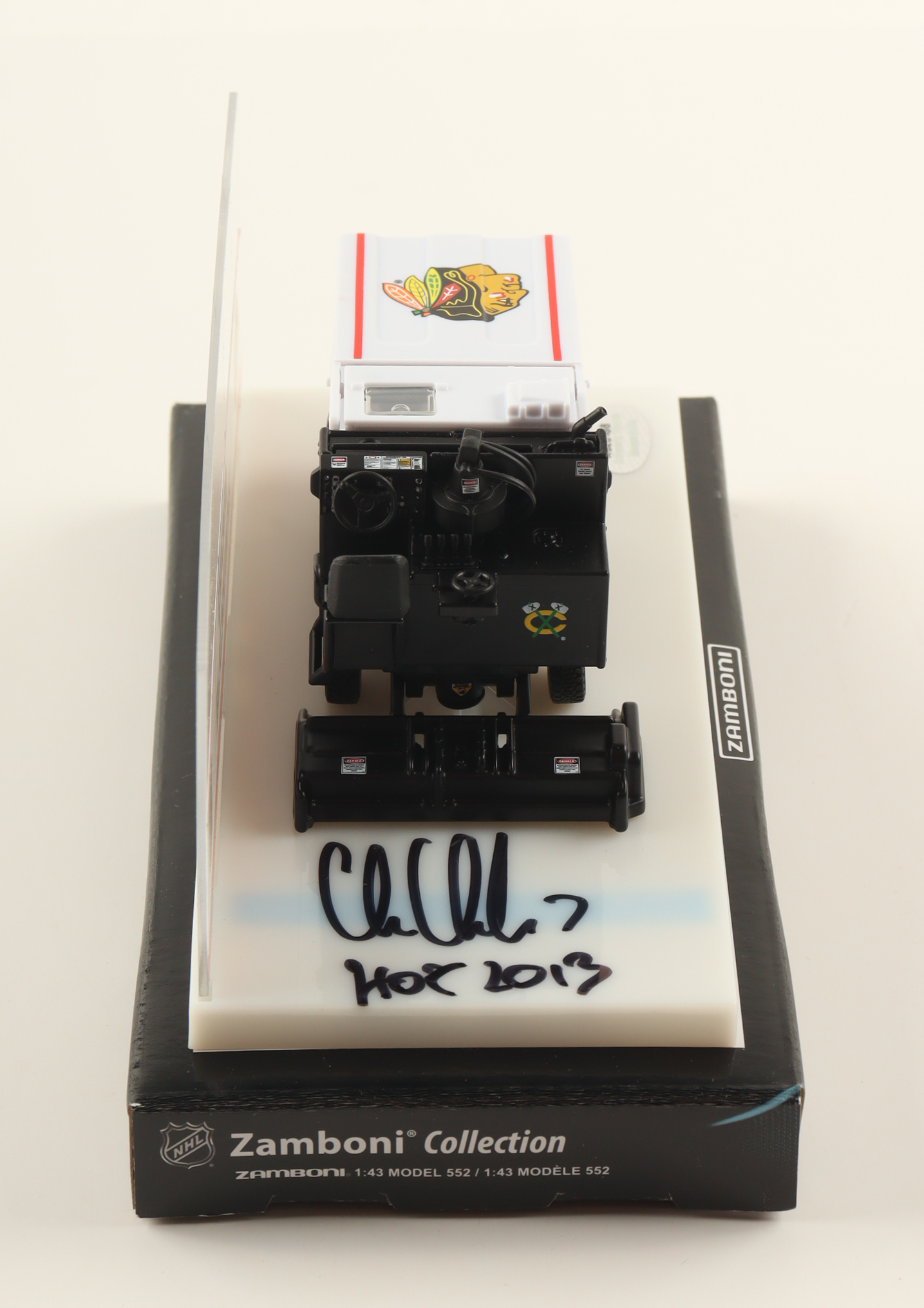 Chris Chelios Signed Red Wings Mini Zamboni Inscribed "HOF 2013" (Schwartz) at PristineAuction.com Chris Chelios Signed Red Wings Mini Zamboni Inscribed "HOF 2013" (Schwartz) at PristineAuction.com