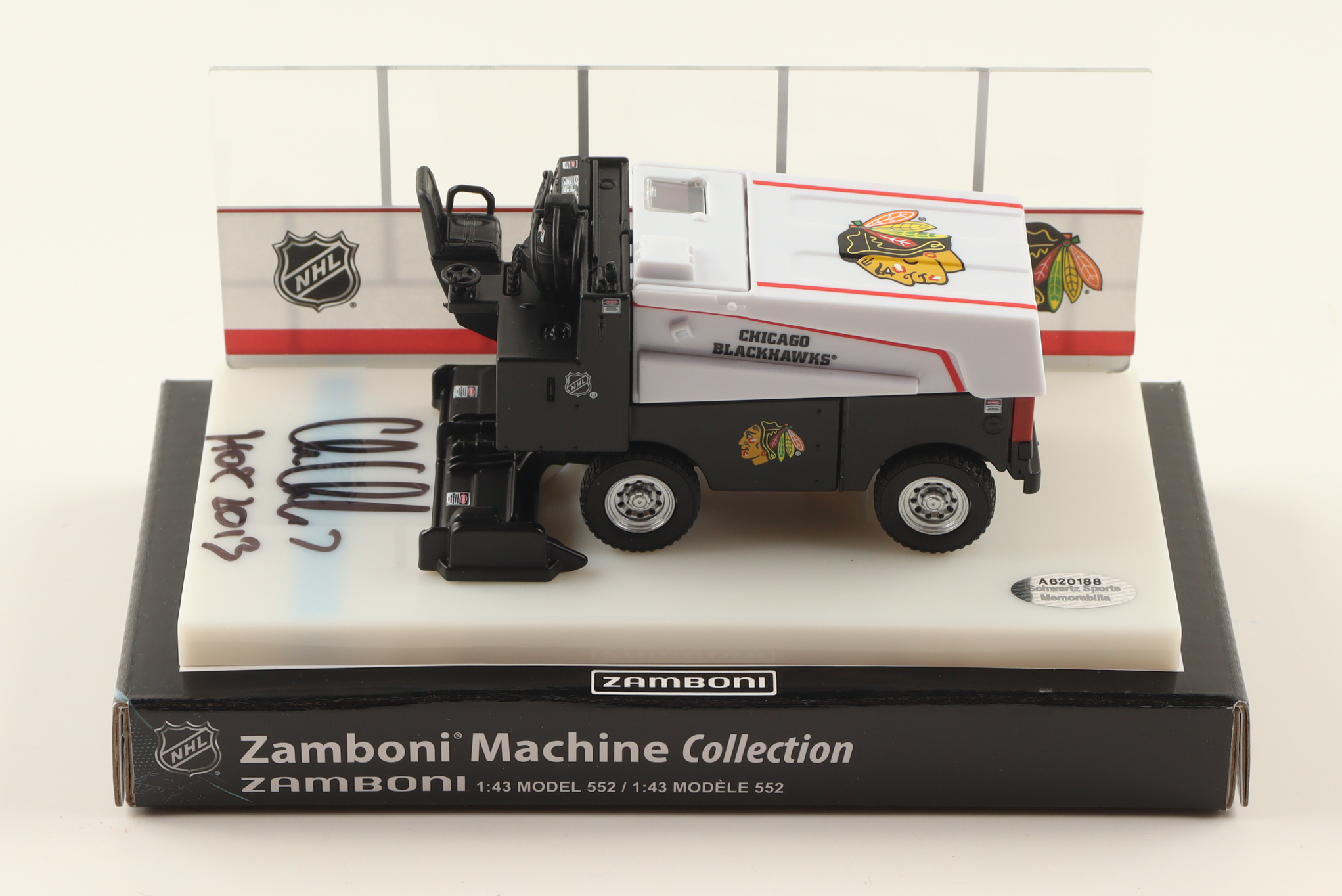 Chris Chelios Signed Red Wings Mini Zamboni Inscribed "HOF 2013" (Schwartz) at PristineAuction.com Chris Chelios Signed Red Wings Mini Zamboni Inscribed "HOF 2013" (Schwartz) at PristineAuction.com