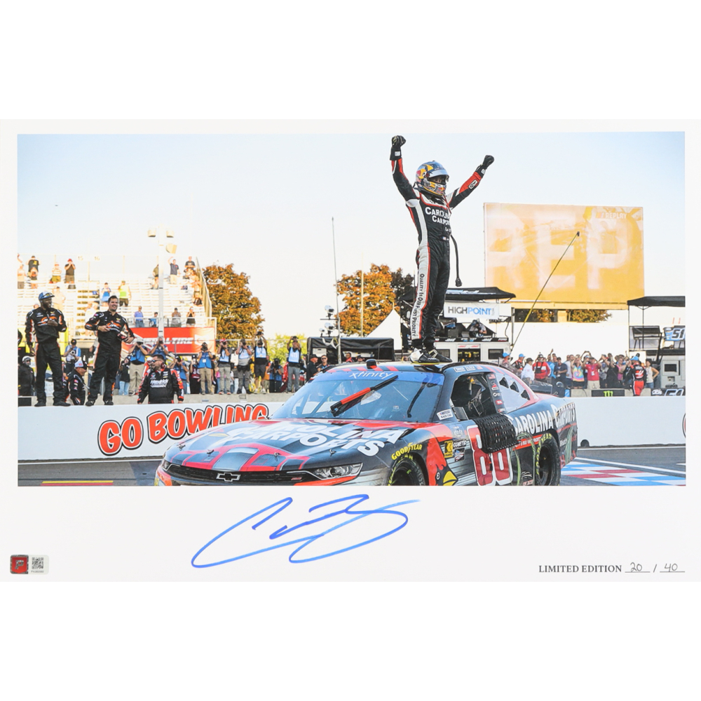 Connor Zilisch Signed LE "2024 Mission 200 at The Glen Debut Victory" 12x18 Print (PA) at PristineAuction.com