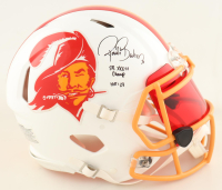 Ronde Barber Signed Buccaneers Full-Size Authentic On-Field Throwback Alternate Speed Helmet With Visor Inscribed  "HOF 23" & "SB XXXVII Champs" (Beckett) at PristineAuction.com