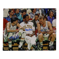 Larry Bird, Robert Parish & Kevin McHale Signed Celtics 8x10 Photo (NEP & Bird) at PristineAuction.com