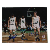 Larry Bird, Robert Parish & Kevin McHale Signed Celtics 8x10 Photo (NEP & Bird) at PristineAuction.com