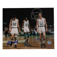 Larry Bird, Robert Parish & Kevin McHale Signed Celtics 8x10 Photo (NEP & Bird) at PristineAuction.com