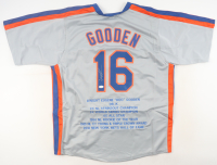 Dwight "Doc" Gooden Signed Career Highlight Stat Jersey (JSA) at PristineAuction.com