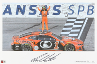 Ross Chastain Signed LE "2024 Hollywood Casino 400 Victory" 12x18 Print (PA) at PristineAuction.com