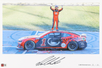 Ross Chastain Signed LE "2024 Hollywood Casino 400 Victory" 12x18 Print (PA) at PristineAuction.com