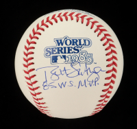Bret Saberhagen Signed 1985 World Series Logo Baseball Inscribed "85 W.S. M.V.P." (JSA) at PristineAuction.com