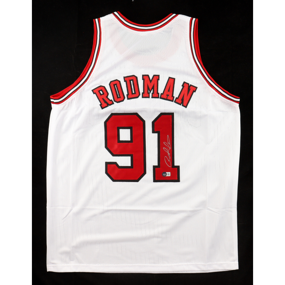 Dennis Rodman Signed Jersey (Beckett) at PristineAuction.com