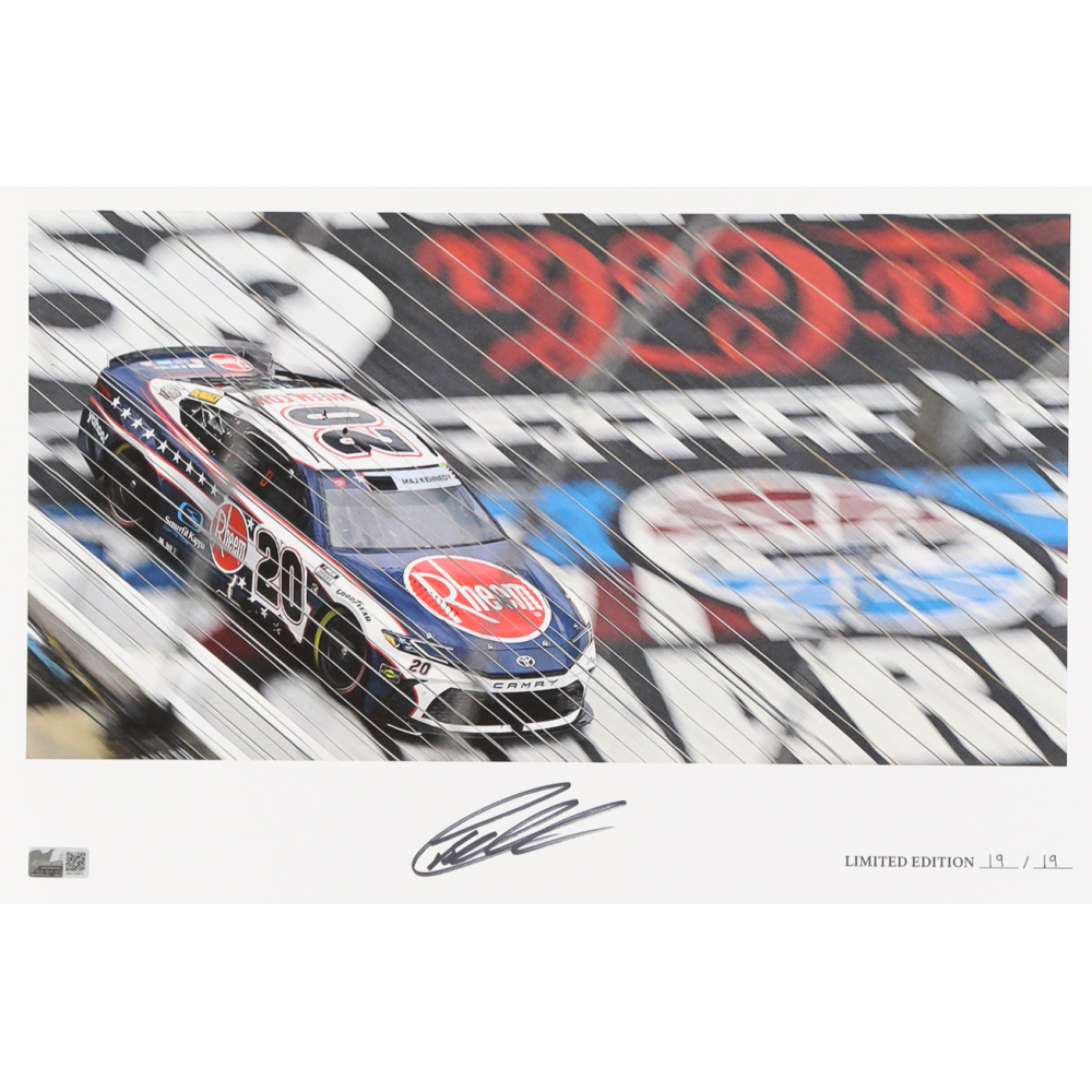 Christopher Bell Signed LE "2024 Coca-Cola 600 Victory" 12x18 Print (PA) at PristineAuction.com
