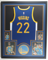Andrew Wiggins Signed Warriors Custom Framed Jersey Display (Beckett) at PristineAuction.com
