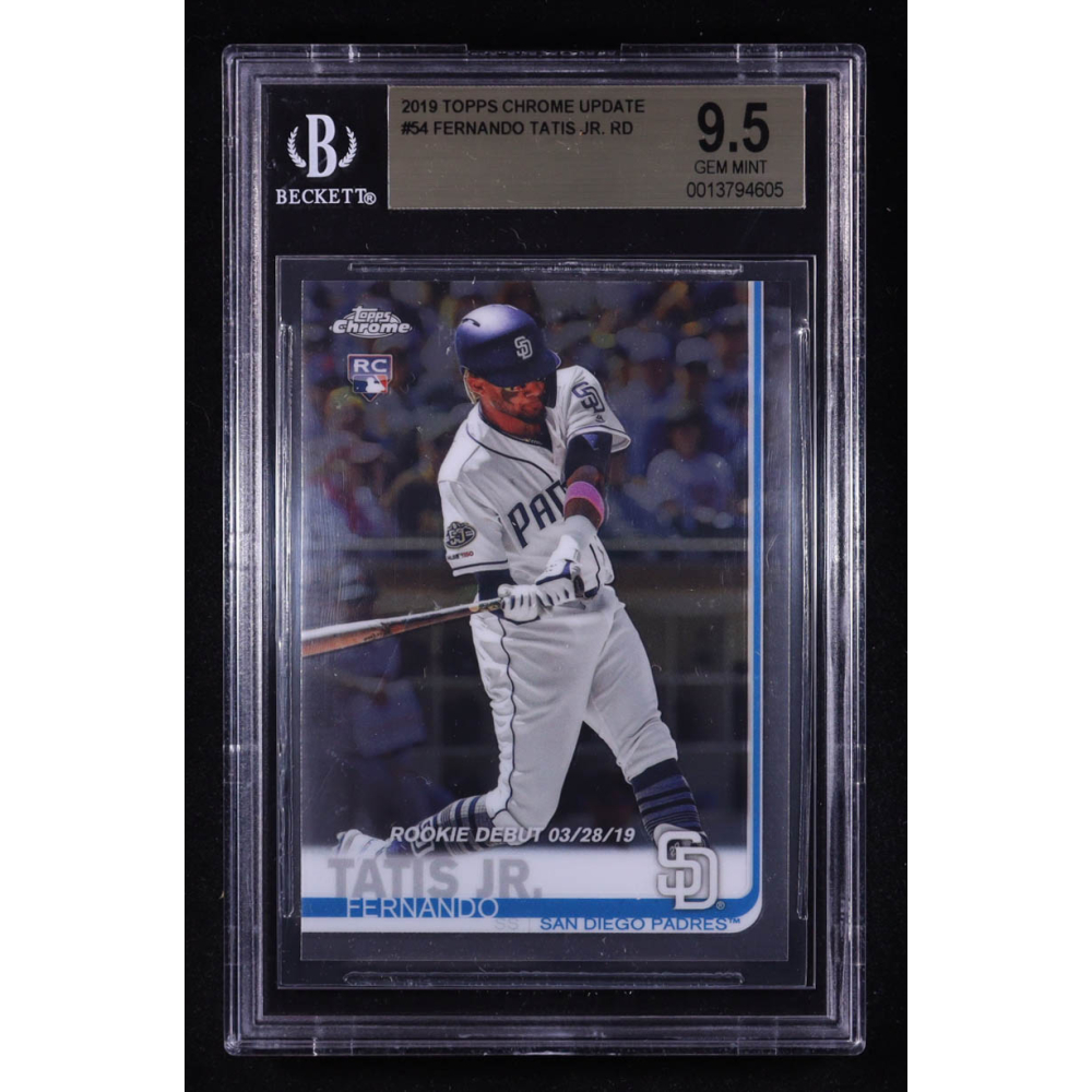Fernando Tatis Jr. 2019 Topps Chrome Update #54 RC (BGS 9.5) at PristineAuction.com