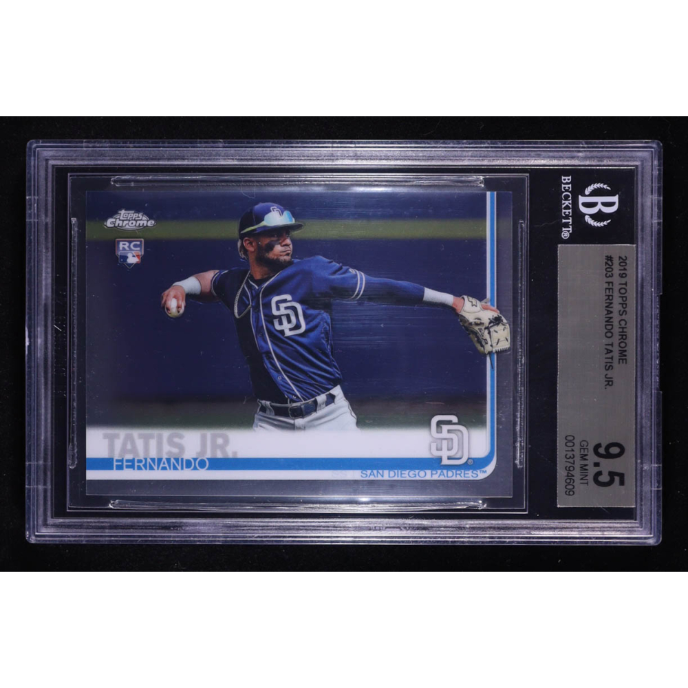 Fernando Tatis Jr. 2019 Topps Chrome #203 RC (BGS 9.5) at PristineAuction.com