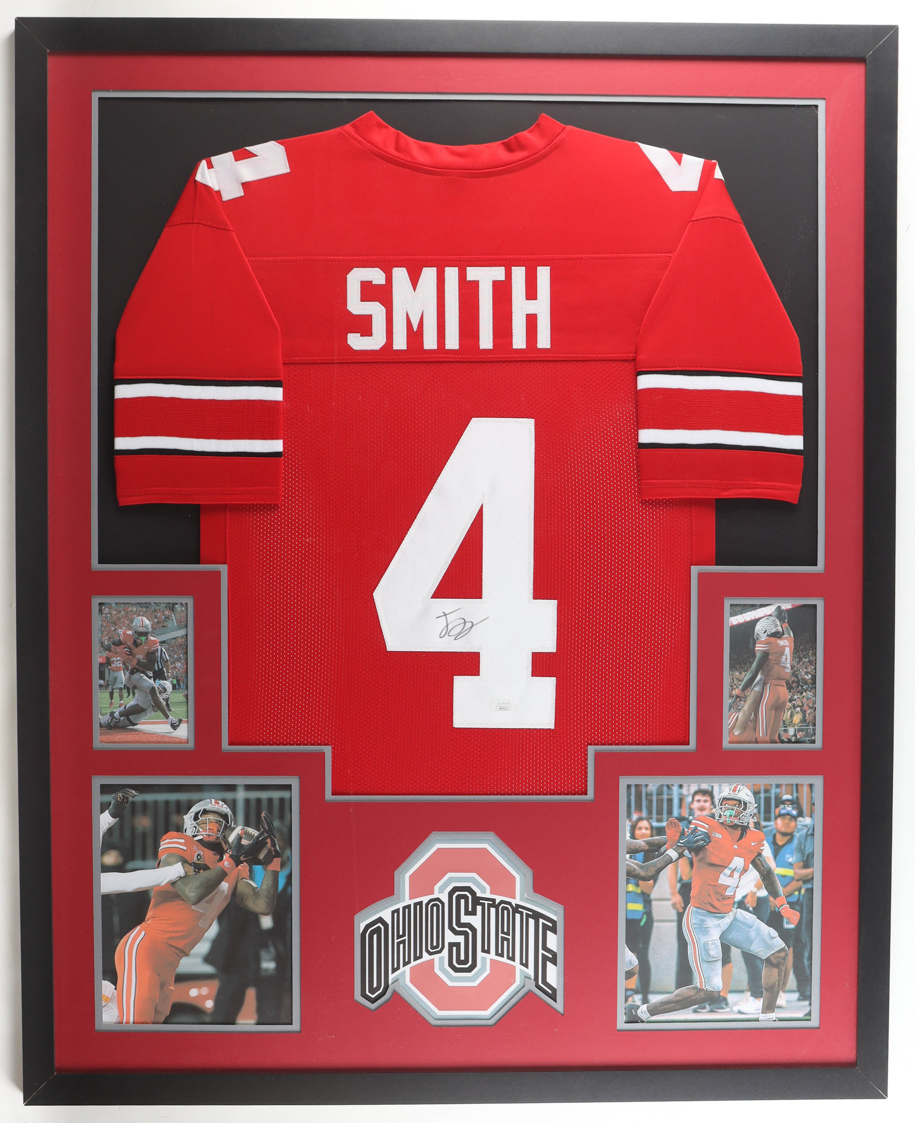 Jeremiah Smith Signed Ohio State Buckeyes Custom Framed Jersey Display (JSA) at PristineAuction.com Jeremiah Smith Signed Ohio State Buckeyes Custom Framed Jersey Display (JSA) at PristineAuction.com