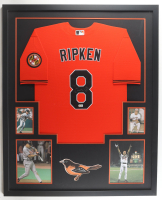 Cal Ripken Jr. Signed Orioles Custom Framed Jersey Display (Beckett) at PristineAuction.com
