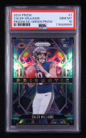 Caleb Williams 2024 Panini Prizm Prizmatic Green Prizm #1 RC (PSA 10) at PristineAuction.com