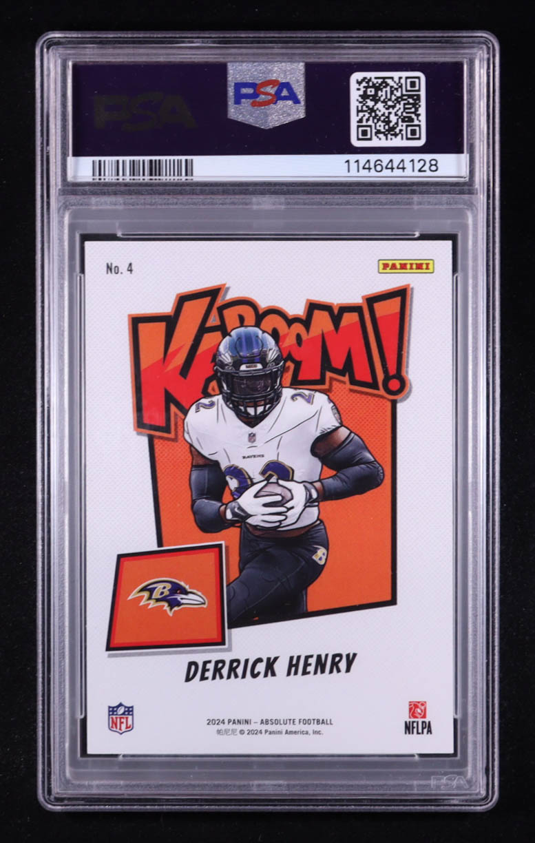 Derrick Henry 2024 Absolute Kaboom Horizontal #4 (PSA 9) at PristineAuction.com Derrick Henry 2024 Absolute Kaboom Horizontal #4 (PSA 9) at PristineAuction.com