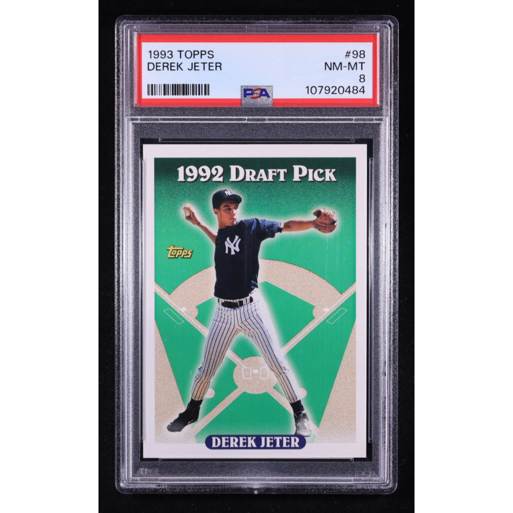 Derek Jeter 1993 Topps Draft Pick #98 RC (PSA 8) at PristineAuction.com