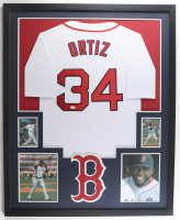 David Ortiz Signed Red Sox Custom Framed Jersey Display (JSA) at PristineAuction.com