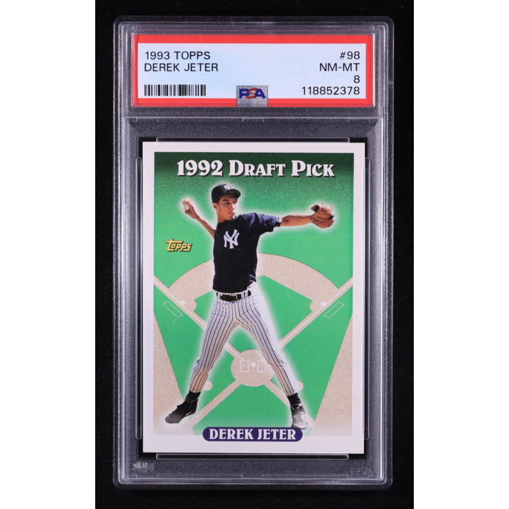 Derek Jeter 1993 Topps Draft Pick #98 RC (PSA 8) at PristineAuction.com