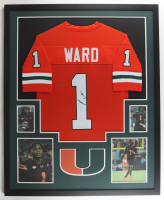 Cam Ward Signed Miami Hurricanes Custom Framed Jersey Display (JSA) at PristineAuction.com