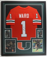 Cam Ward Signed Miami Hurricanes Custom Framed Jersey Display (JSA) at PristineAuction.com
