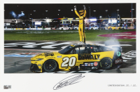 Christopher Bell Signed LE "2025 Ambetter Health 400 Victory" 12x18 Print (PA) at PristineAuction.com