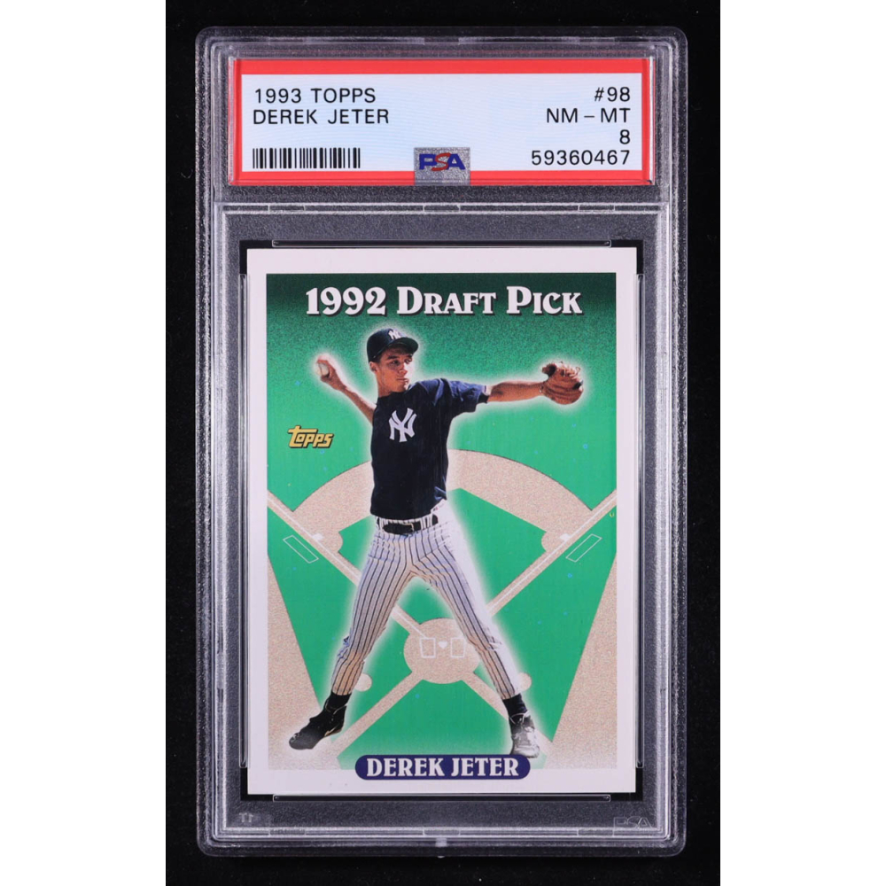 Derek Jeter 1993 Topps Draft Pick #98 RC (PSA 8) at PristineAuction.com