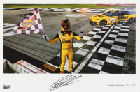 Christopher Bell Signed LE "2025 Ambetter Health 400 Victory" 12x18 Print (PA) at PristineAuction.com