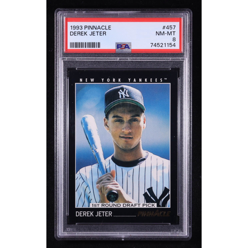 Derek Jeter 1993 Pinnacle #457 RC (PSA 8) at PristineAuction.com