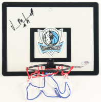 Vernon Maxwell Signed Mavericks Basketball Hoop Mini Backboard (PSA) at PristineAuction.com