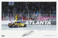 Christopher Bell Signed LE "2025 Ambetter Health 400 Victory" 12x18 Print (PA) at PristineAuction.com