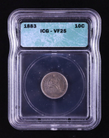 1883 Seated Liberty Silver 10C Dime (ICG VF25) at PristineAuction.com