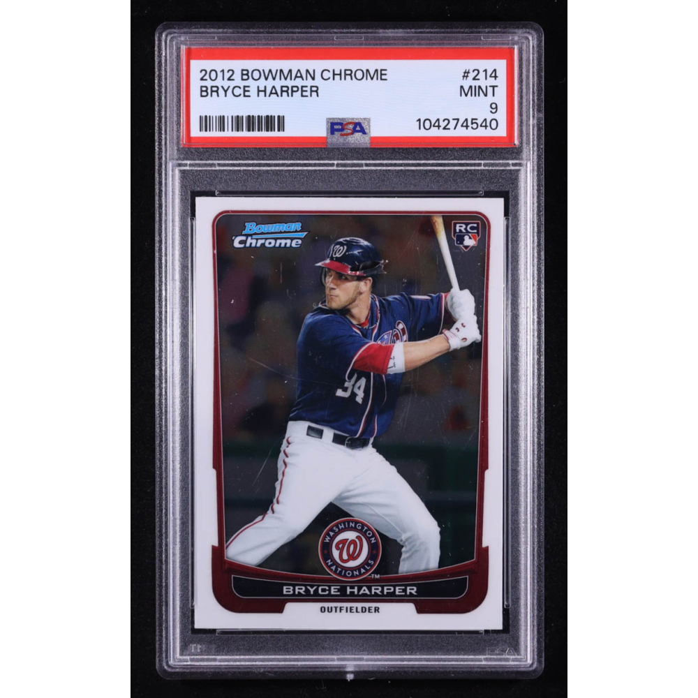Bryce Harper 2012 Bowman Chrome #214 RC (PSA 9) at PristineAuction.com