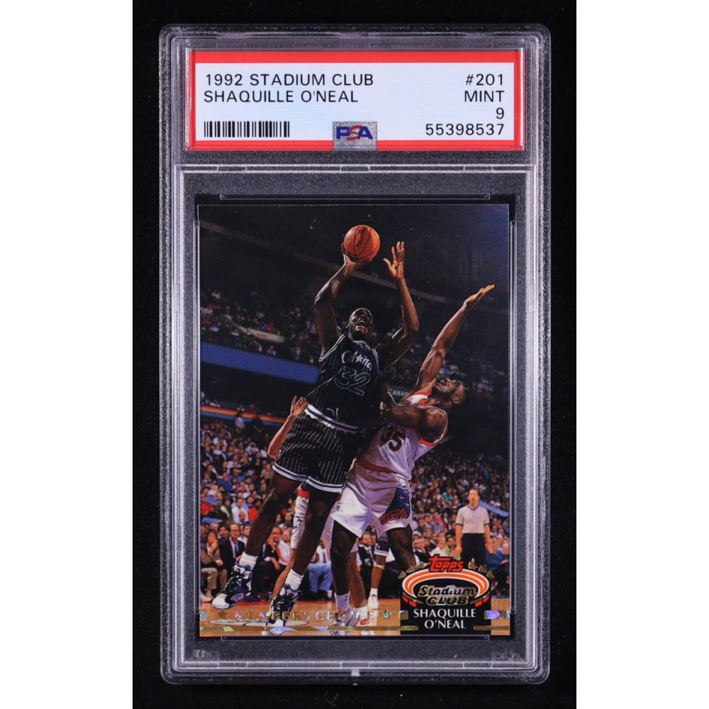 Shaquille O'Neal 1992-93 Stadium Club Members Choice #201 RC (PSA 9) at PristineAuction.com