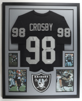 Max Crosby Signed Raiders Custom Framed Jersey Display (JSA) at PristineAuction.com