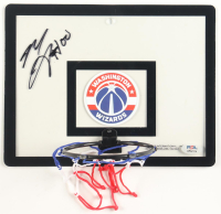 Mike Scott Signed Wizards Basketball Hoop Mini Backboard (PSA) at PristineAuction.com