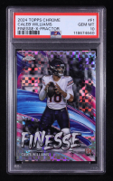Caleb Williams 2024 Topps Chrome Finesse Xfractors #F1 RC (PSA 10) at PristineAuction.com