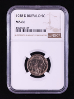 1938-D Buffalo 5C Nickel (NGC MS66) at PristineAuction.com