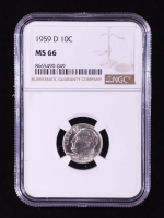 1959-D Roosevelt Silver 10C Dime (NGC MS66) at PristineAuction.com