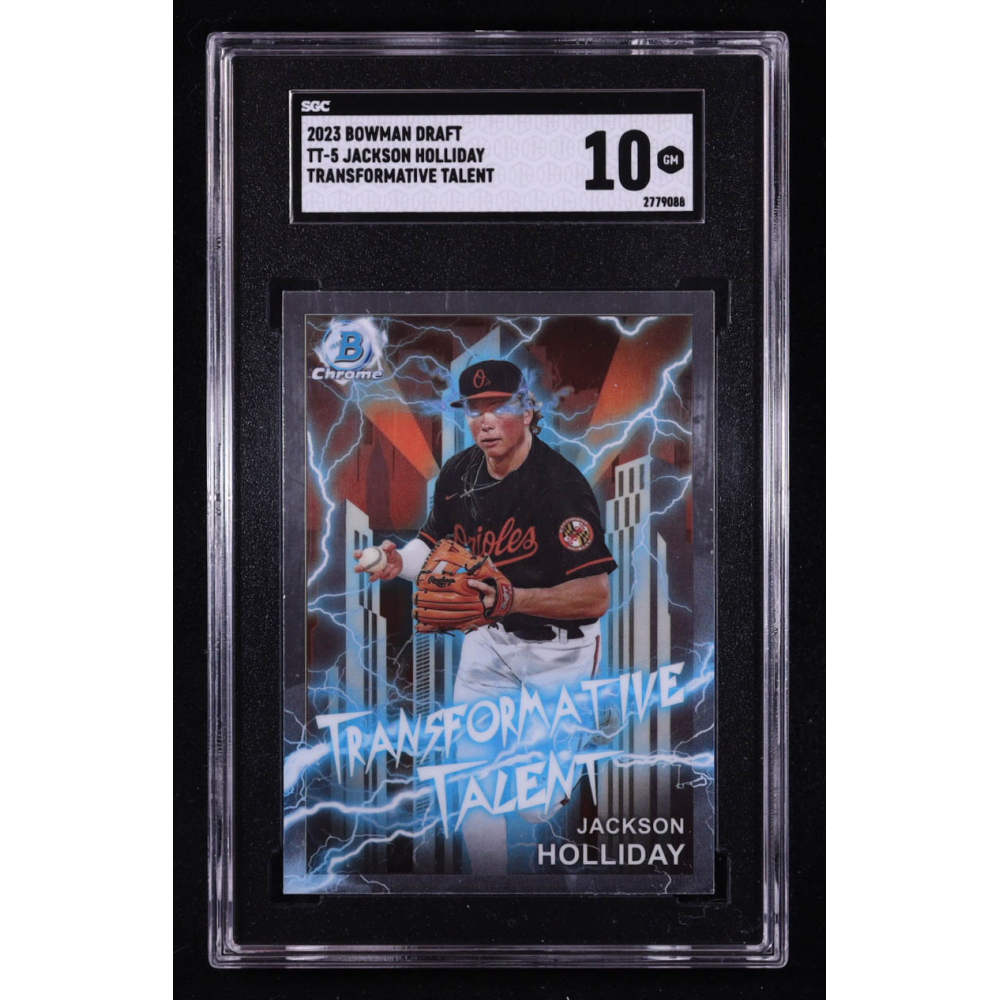 Jackson Holliday 2023 Bowman Chrome Draft Transformative Talent #TT5 RC (SGC 10) at PristineAuction.com