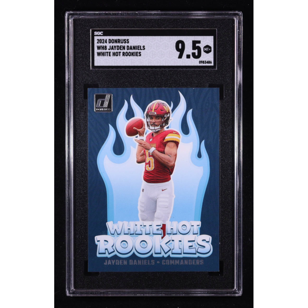 Jayden Daniels 2024 Donruss White Hot Rookies #8 RC (SGC 9.5) at PristineAuction.com