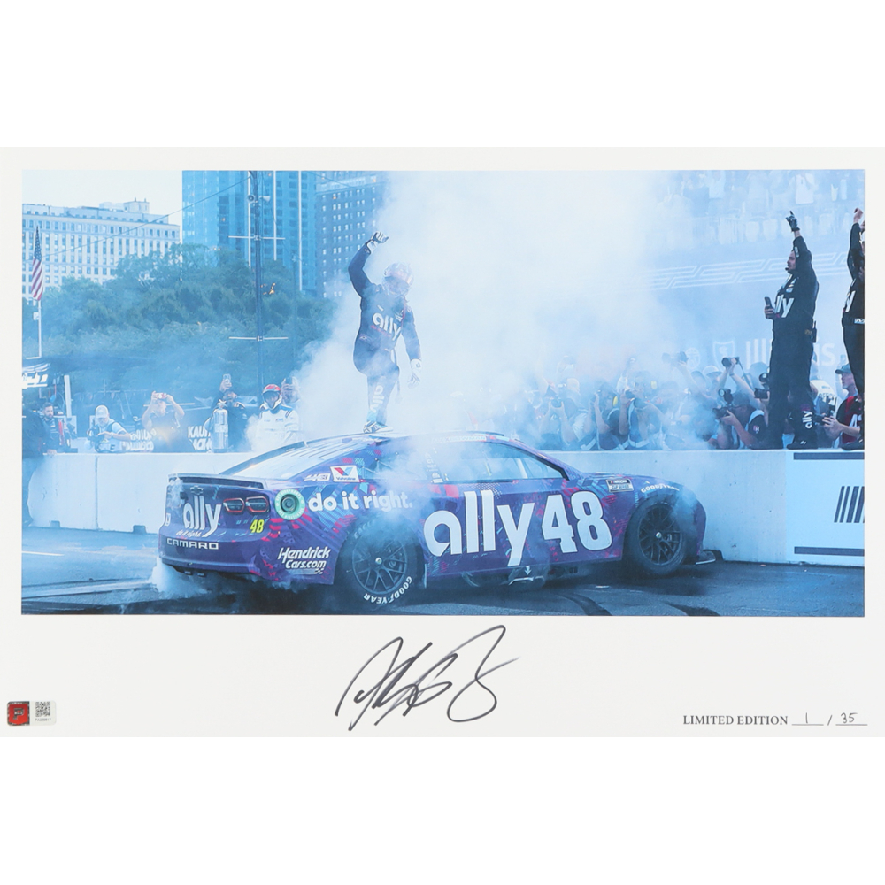 Alex Bowman Signed LE "2024 Grant Park 165 Victory" 12x18 Print (PA) at PristineAuction.com