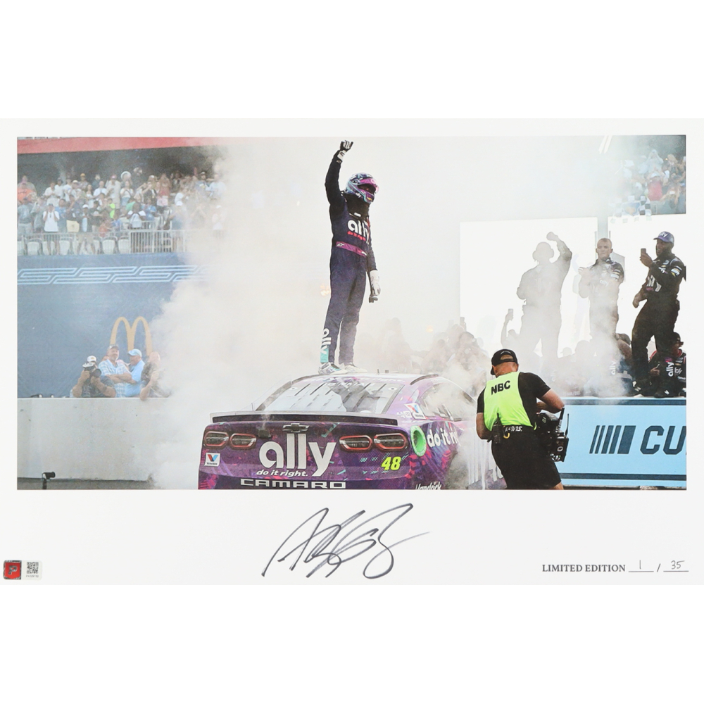 Alex Bowman Signed LE "2024 Grant Park 165 Victory" 12x18 Print (PA) at PristineAuction.com