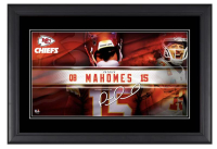 Patrick Mahomes Chiefs Player Nameplate Custom Framed Photo at PristineAuction.com