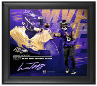 Lamar Jackson Ravens "2023 NFL MVP" Custom Framed Photo at PristineAuction.com