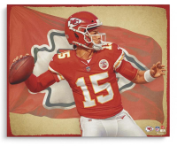 Patrick Mahomes Chiefs 16x20 Brian Konnick Print at PristineAuction.com